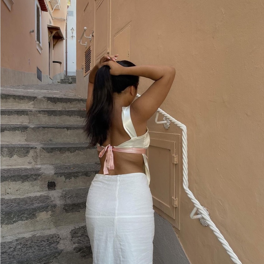Open back balletcore top